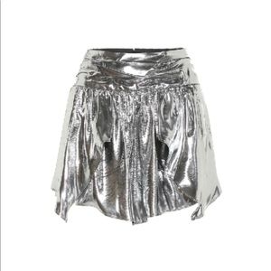 Isabel Marant Silk Silver Skirt